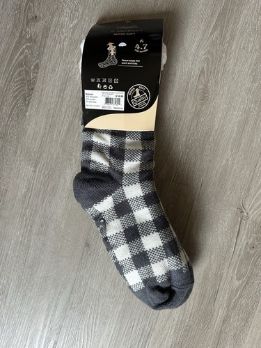NEW Fashion by Mirabeau Super Soft Thermal Knit Slipper Socks W/ Non-Skid Grip - Picture 3 of 3