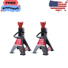 2 Ton Steel Jack Stand With Double Locking Mechanism Black