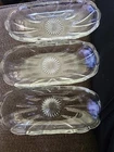 Vintage Starburst Anchor Hocking Banana Split Serving Dish set of 3