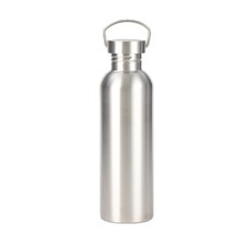 Stainless Steel Water Bottle Cycling Wide Mouth Metal Gym & Sports Drink Flask
