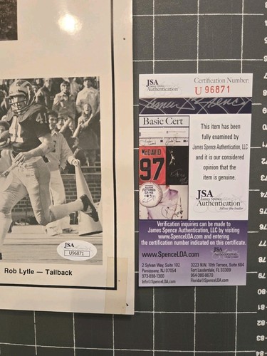 Scarce Bo Schembechler, Autographed Signed 1976 Wall Schedule JSA Certified - Picture 4 of 7