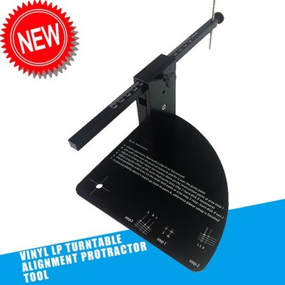 Vinyl LP Turntable Alignment Protractor for Phono Cartridge Stylus Tonearm New 1