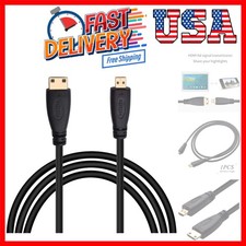 Micro HDMI Male Type D to Type C Mini HDMI Male Connector Adapter Cable Cord ...