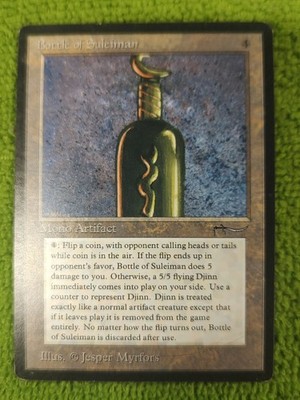 MTG BOTTLE OF SULEIMAN 1X ARABIAN NIGHTS - RARE - MAGIC The Gathering