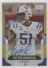 2021 Score Rookies Gold Zone Signatures 10/50 Victor Dimukeje #397 Auto 9b4