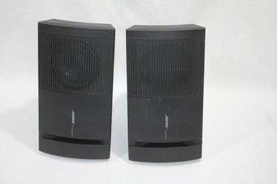Bose Model 100 Speakers Pair Black Surround Stereo