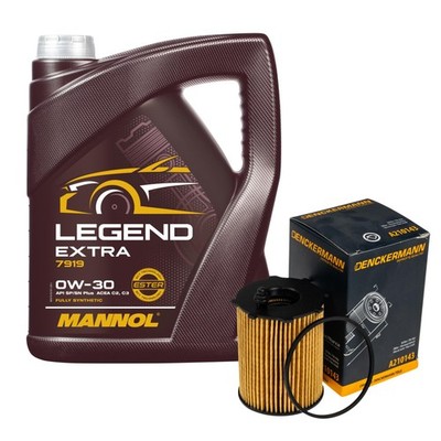 DENCKERMANN Ölfilter 5 L MANNOL Legend Extra 0W-30 für Citroën Berlingo B9 1.6