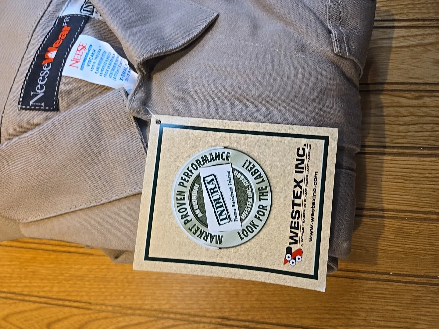Neese Wear Mens FR Tan Coveralls Flame Resistant Fire Resistant Size Small image 5