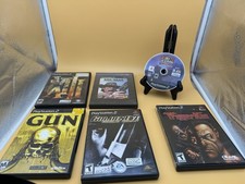 PS2 Game Bundle Red Dead Revolver,Gun,Trigger Man,XIII,GoldenEye,Hunter Tested