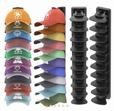 Hat Organizer for Baseball Caps Hold Up to 40 Hats, 2 Pack Hat Rack for Wall