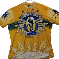 Canari Cycling Jersey Mens XXL Yellow Vintage Chugging Peddler San Diego