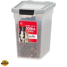 Airtight Dog Food Storage Container, WeatherPro, Up to 10 lbs, for Dog Cat Bi...