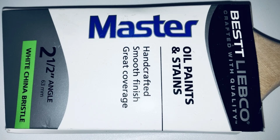 2 BESTT LIEBCO 552567410 Cepillo de Cerdas de China Blanco, 2-1/2 pulgadas de Ángulo, Aceite y Mancha Foto 4 de 4