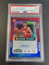 ALPEREN SENGUN 2021 CONTENDERS #116 PREMIUM VARIATION AUTO ROOKIE RC /20 PSA 9