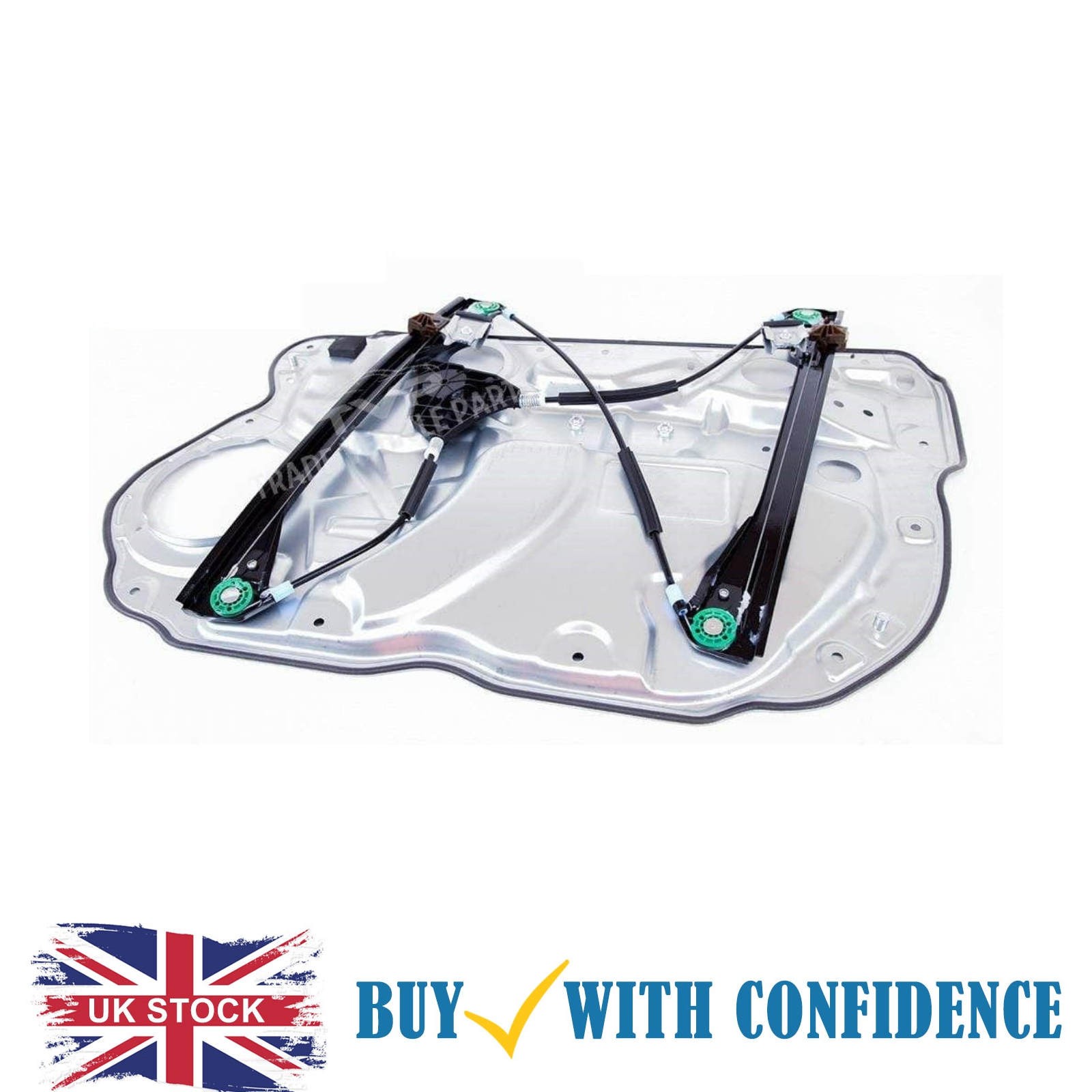 Front Electric Window Regulator With Panel No Motor Left Vw Polo Hatch 2000-2009 - Image 3