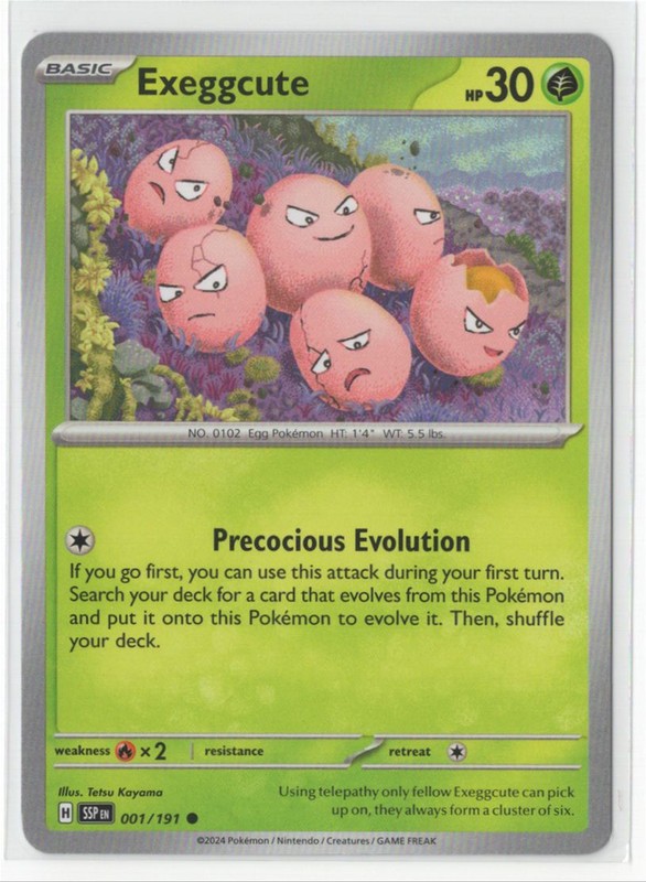 Pokemon Surging Sparks -  001/191 Exeggcute