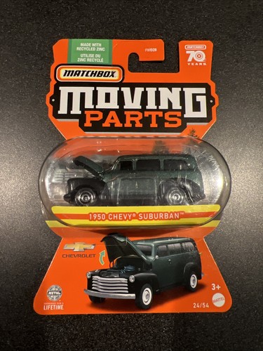 MATCHBOX 2023 MOVING PARTS 24/54 - 1950 CHEVY SUBURBAN METALLIC GREEN