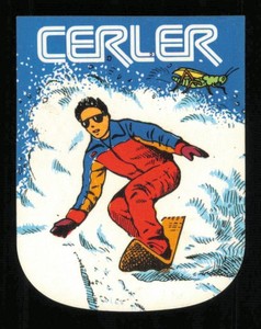 1980's Cerler Snowboarding STICKER Card Vintage Freestyle Boarding SPAIN