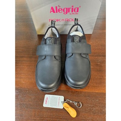 Alegria Double Trouble Womens 9.5-10 Black Rok n Roll Rocker Shoes RRDT-7616W