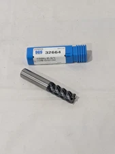 SGS Square End Mill: 1/2" Dia, 1-1/4" LOC, 5 Flute, Solid Carbide 32664