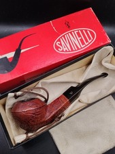 Savinelli Classic Pipe 623 Sandblasted Rhodesian Bulldog Original Box