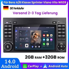 F&uuml;r Mercedes A/B Klasse Sprinter Viano Vito W639 W245 Carplay Autoradio GPS Navi
