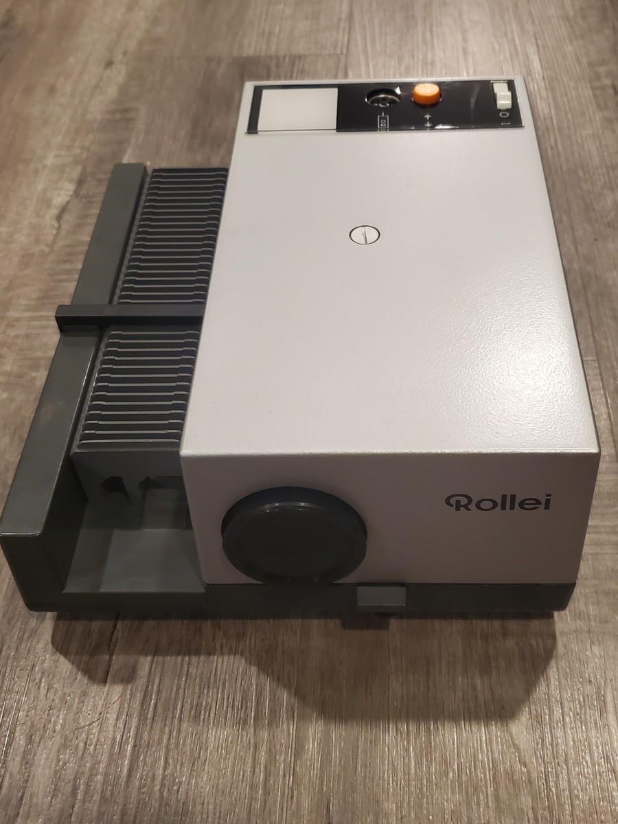 Vintage Rollei P350A Slide Projector W/ Remote & Case - Tested