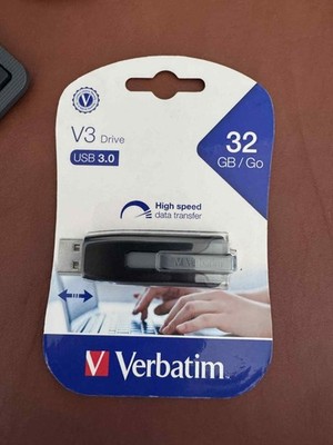 Verbatim Store 'n' Go V3 USB 3.0 Drive 32GB Black/Gray 49173