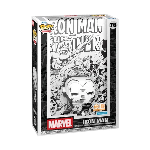 Funko Pop! Comic Covers Iron Man #79 (Black & White) - NEW - In Hand