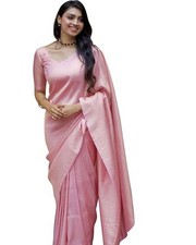 Women's Kanjivaram Soft Silk Saree With Blouse Piece