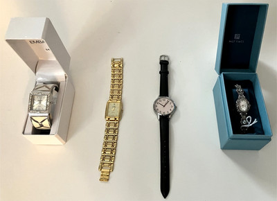 4 Watch Lot Embassy New In Box Swiss Charter Brigada Past Times Mixed Condition