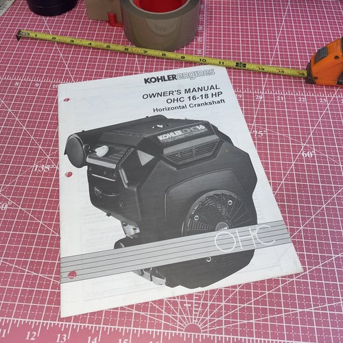 Kohler Engine Owners Manual Twin cylinder OHC 16 18 HP Horizontal Crankshaft 97 - Afbeelding 1 van 6