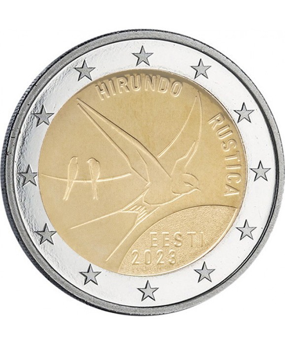 Estonie 2 Euros Commémo. 2023 Estonie - L'Hirondelle
