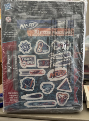2 Packages NERF Mega XL 10-Dart Refill 20 Darts Total Plus 30 Stickers