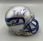 Seattle Seahawks Steve Largent Signed Autographed Mini Helmet “HOF 95” (JSA)