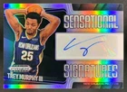 Trey Murphy III 2024-25 Panini Prizm Black Sensational Signatures Auto