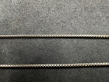 1.95g Vintage Sterling Silver 925 Box Chain Necklace 18 in M