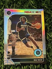 2019-20 Hoops Premium Stock #253 Naz Reid Prizms Silver Rookie Card Timberwolves. rookie card picture