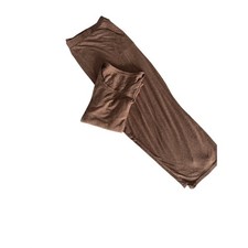 Cocoa Brown Marl Knit 2 Piece Lounge Set Short Sleeve With Wide Leg Crop Pants