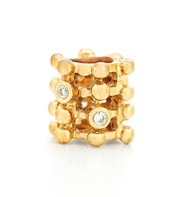 Pandora 14k Yellow Gold Diamond Matrix Charm 750313D