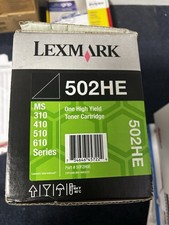 Genuine Original Lexmark Cartridge High Yield Toner 50F2U0E Black - New Boxed