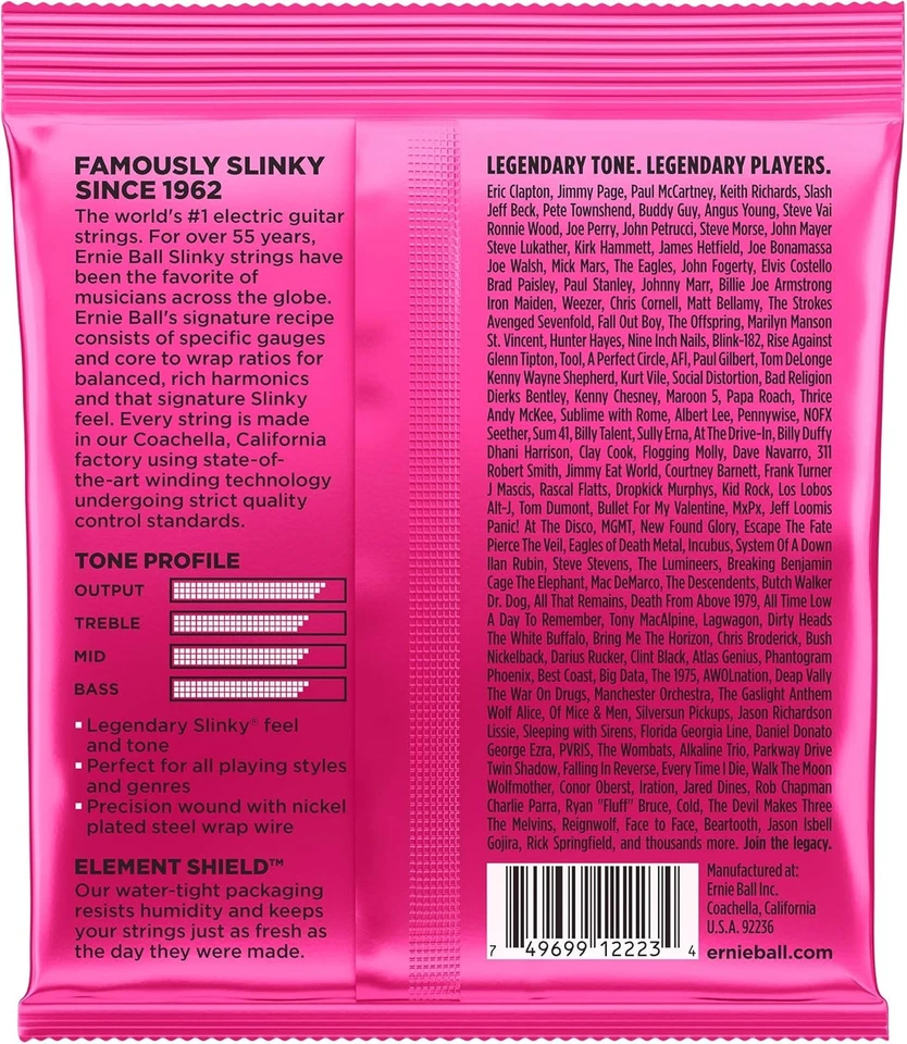 Струны для электрогитары Ernie Ball Regular Slinky никелевые намотанные калибр 9-42 упаковка 12 шт. - Изображение 3 из 3