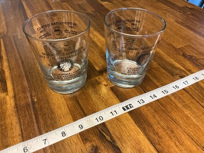 B.P.O.E. Elks Commemorative Glasses, 1999 Grand Lodge Convention, Set Of 2