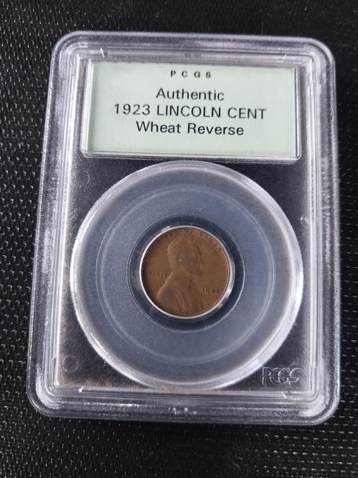 1923 &1926 Lincoln Wheat Pennies Old PCGS Holder - Image 3 of 4