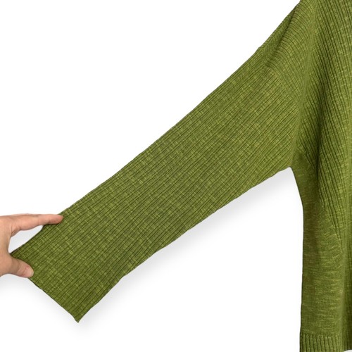 Eileen Fisher Green Organic Linen Cotton Blend Light Weight Sweater Women's XL - 第 7/9 張圖片