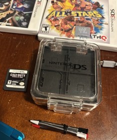 Nintendo 3DS Aqua Blue, GREAT CONDITION, 9 GAMES - SUPER MARIO BROS, MARIO CART