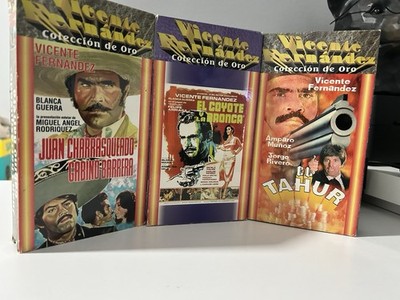 Vicente Fernandez VHS Lot Of 3 Tahur Gabino Barrera Coyote Y La Bronca  Mexican