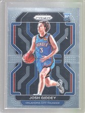 2021-22 Panini Prizm Josh Giddey Rookie RC #301 - Oklahoma City Thunder / Bulls