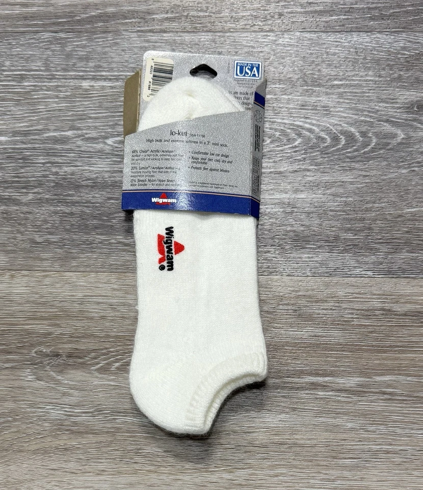 NUEVO DE COLECCIÓN WIGWAM LoKut Calcetines Hombres 9.5-12 Mujeres 10-13 Nuevo de Lote Antiguo Mini Calcetín al Tobillo EE. UU. Retro Foto 2 de 4