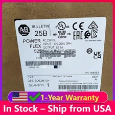Seaked 25B-B062N104 PowerFlex Drive Allen-Bradley US Free Tax